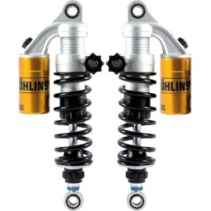91-17 DynaS36PR1C1L Road and Track 340mm Twin Shocks Adjustable Length +5/-5mm Black 13,5"
