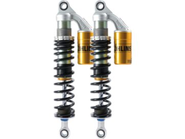 92-20 Sportster, (except 08-10 XR1200, 10-13 XR1200X)S36PL Road and Track 336mm Twin Shocks Adjustable Length +10/-0mm