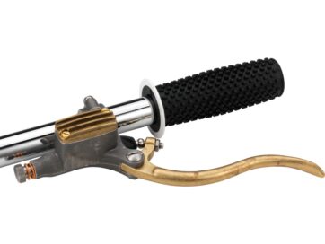 Deluxe Clutch Master Cylinder Kit Brass Raw Lever and Master Cylinder Cover Aluminium Raw 14 mm 1" Hydraulic Clutch