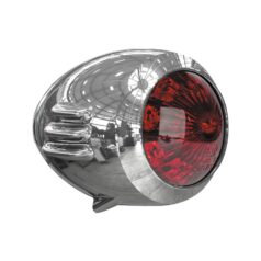 Unbreakable LED Taillight without Mounting Bracket Aluminium Polished Red LED