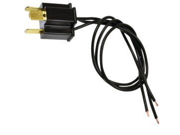 Headlight Connectors H4 Headlight Male Black