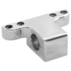 Slim Line Gauge Handlebar Clamp With indicator holes Chrome