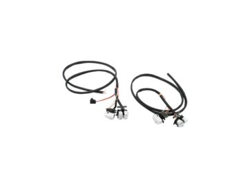 96-06 Dyna, 96-06 Softail, 96-06 TouringComplete Handlebar Wire Harness with Chrome Switches Wire Harness Switch Kit
