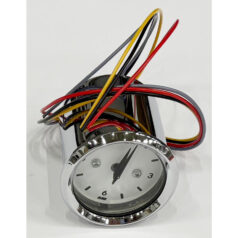 CLOCK BASIC CHR / WHT / BLUE LIGHT Clock