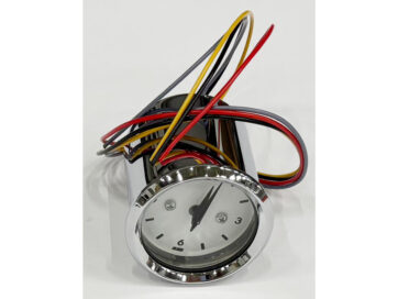 CLOCK BASIC CHR / WHT / BLUE LIGHT Clock