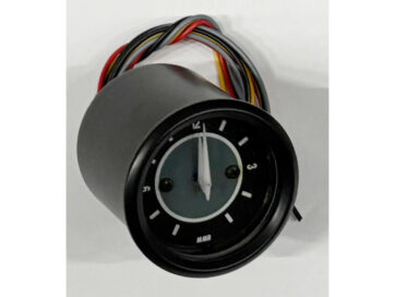 CLOCK TARGET BLK BLUE LIGHT Clock