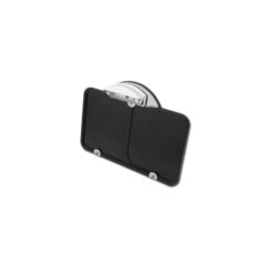 Moon License Plate Base Plate Germany 200x220mm, Including License Plate Light Black