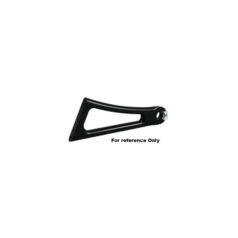 02-17 V-RodAxle Mount Side Mount License Plate Bracket For 1" Axles Black