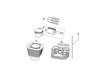09-19 RevTech 125125" Rev Tech Engine (Gen.4) Replacement Piston Bore 4,260" (108,204 mm ) 9.5:1 +.010 mm