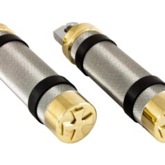 91-20 Sportster, (except 10-20 XL1200X, 11-20 XL1200C, 11-20 XL883L, 12-13, 15-16 XL1200V, 13 XL1200C ANV, 13-16 XL1200CA, 13-17 XL1200CB, 18 XL1200X ANX, 19-20 XL1200XS), 85-94 FX Model, 91-17 Dyna, (except 12, 14-16 FLD, 13 FLD103), 84-15 Softail, (except 08 FXCW, 08-11 FXCWC, 88-03, 07-12, 14-15 FLSTC, 90-00, 03-12, 14-15 FLSTF, 93-96, 05, 07-12, 14-15 FLSTN, 08-10 FLSTSB, 10-12, 14-15 FLSTFB, 11-12 FXS, 11 FLSTSE2, 12 FLSTSE3, 12, 14-15 FLS, 13 FXS 103, 13-14 FXSBSE, 13 FLS 103, 13 FLSTC 103, 13 FLSTC 103 ANV, 13 FLSTF 103, 13 FLSTFB 103, 13 FLSTN103, 14-17 FXSB, 14-15 FLSTNSE, 16-17 FXSE, 86-90 FLST, 97-03 FLSTS, 01-06 FLSTCI, 01-06 FLSTFI, 01-03 FLSTSI, 05 FLSTFSE, 05-06 FLSTNI, 05-06 FLSTSCI, 06 FLSTFSE2, 06 FLSTI, 07 FLSTSC), 02-17 V-RodRetro footrest,Iron Cross Foot Pegs Brass Polished