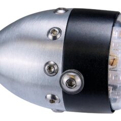 Retro LED Taillight Black Satin Aluminium Satin Clear LED