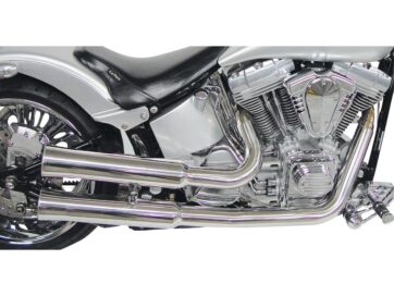 86-06 SoftailCCE Exclusive 2 in 2 Exhaust System Polished