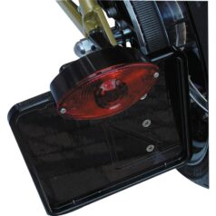84-99 SoftailSide Mount License Plate Kit Size 230 x 200mm Aluminium Polished