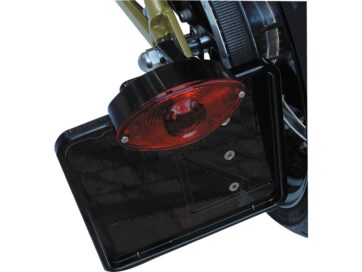 84-99 SoftailSide Mount License Plate Kit Size 230 x 200mm Aluminium Polished