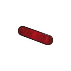 Round Edge Reflector with 2 Mounting Studs Red