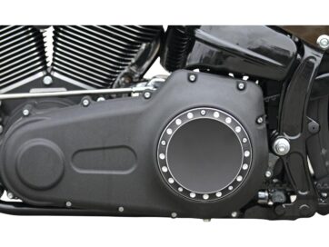99-17 Dyna, 99-18 Softail, (except 18 FLSB), 99-15 Touring, (except 15 FLHTKL, 15 FLHTCUL), 09-15 TrikeDrilled Clutch Cover 5-hole Bi-Color Anodized