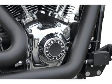 70-19 Sportster, 70-84 FL Shovel, 71-84 FX Shovel, 85-94 FX Model, 91-99 Dyna, 84-99 Softail, 86-99 TouringDrilled Point Cover 2-hole Bi-Color Anodized