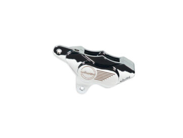 00-03 Sportster, 00-07 Dyna, 00-07 Softail, (except 00-03 FLSTS, 00-03 FXSTS, 01-03 FLSTSI, 01-02, 04, 06 FXSTSI, 05-06 FLSTSCI, 05 FXSTB, 05 FXSTBI, 07 FLSTSC, 07 FXSTSSE), 00-07 Touring, 02-05 V-RodWilwood GP Brake Caliper Chrome