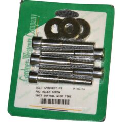 07-24 Softail, 07-17 Dyna, 07 TouringSmooth Extended Belt Sprocket Mounting Kit Chrome