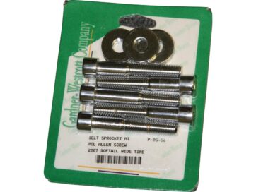 07-24 Softail, 07-17 Dyna, 07 TouringSmooth Extended Belt Sprocket Mounting Kit Chrome