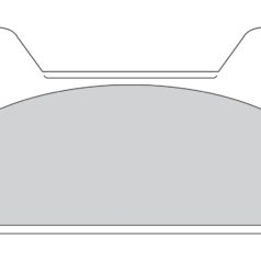 86-99 TouringOrganic Replacement Brake Pads Organic Rear