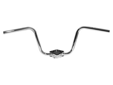 410 Ape Hanger Handlebar Non-Dimpled Chrome 7/8" Throttle Cables