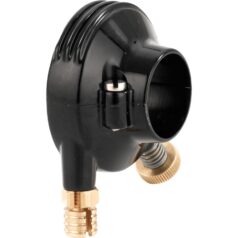 Deluxe External Throttle Housing With Brass Throttle Clamp Screw and Cable Register Black 1" Single Cable