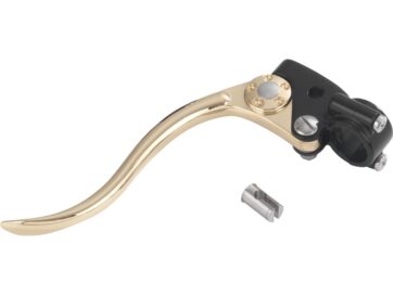 Deluxe Clutch Cable Perch Assembly Brass Polished Lever Black 1" Cable Clutch