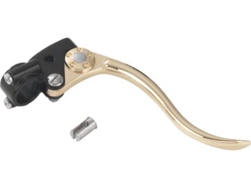 Deluxe Brake Perch Assembly Brass Polished Lever Black 1" Cable operated