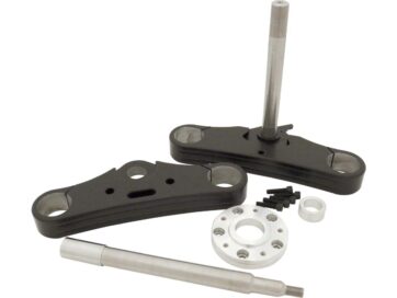 04-07 DynaTriple Tree, 39 mm, 0°, Black Triple Tree Kit