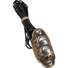 Deluxe Switch Housing Dual button Brass Raw