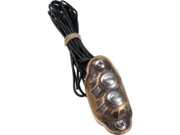 Deluxe Switch Housing Dual button Brass Raw