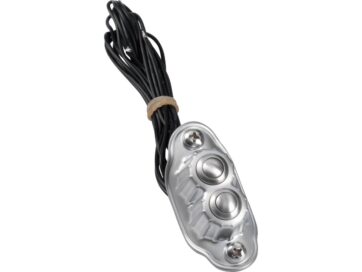 Deluxe Switch Housing Dual button Chrome Satin