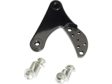 88-99 Sportster, 87-94 FX Model, 91-99 Dyna, 84-99 Softail, 85-99 TouringKustom Tech 2 Piston Front Bracket, For 11,5" Rotor, Left, Black