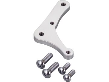 88-99 Sportster, 87-94 FX Model, 91-99 Dyna, 84-99 Softail, (except 88-99 FXSTS, 95-97 FXSTSB, 97-99 FLSTS), 85-99 TouringKustom Tech 4 Piston Front Bracket, For 8,5" Rotor, Left and Right, Polished