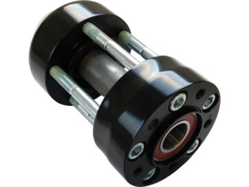 11-12 FXS, 11-15 FXST, 13 FXS 103Single Rotor ABS Front Wheel Hub Black ABS Single Flange