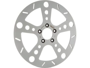 00-20 Sportster, 00-17 Dyna, 00-24 Softail, 00-24 Touring, 09-24 TrikeRodder Brake Rotor Stainless Steel Polished 13" Front