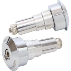 Bar End Weights Dot Chrome Aluminium