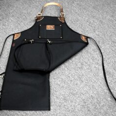 Heavy Duty Bike Builder Apron Split Legs Black
