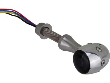 Retro LED Turn Signal/Taillight/Brake Light V2A Polished stem Aluminium Polished Aluminium Polished Smoke