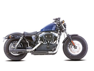 17-20 SportsterDouble Groove Slip-On Mufflers Black Satin
