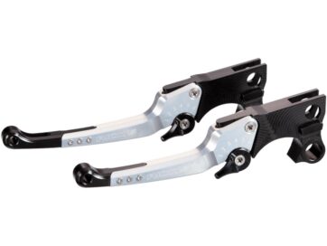17-20 TouringGood Guys Adjustable Brake and Clutch Lever Kit Black Silver Anodized Hydraulic Clutch