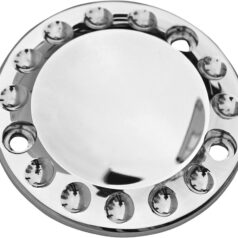 99-17 Dyna, 99-17 Softail, 99-16 TouringDrilled Point Cover 3-hole Aluminium Polished