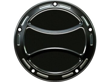 99-17 Dyna, 99-18 Softail, (except 18 FLSB), 99-15 Touring, (except 15 FLHTKL, 15 FLHTCUL), 09-15 TrikeTorque Clutch Cover 5-hole Bi-Color Anodized