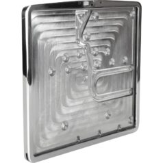 Inside License Plate Base Plate Austrian Size 200x170mm Aluminium Polished