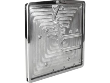 Inside License Plate Base Plate Austrian Size 200x170mm Aluminium Polished
