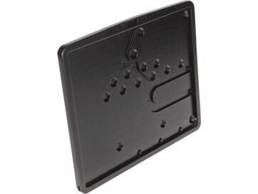Inside License Plate Base Plate Swedish Size 200x160mm Black Satin