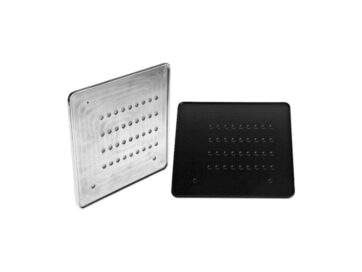 Inside License Plate Base Plate German Size (80ccm) 240x135mm Black