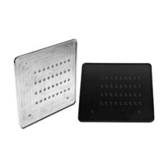 Inside License Plate Base Plate German Size (80ccm) 240x135mm Black Satin