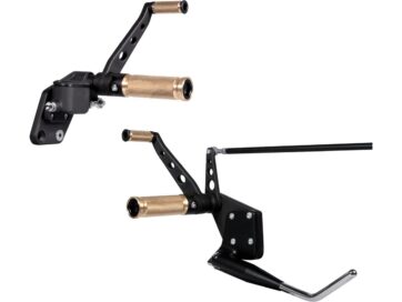 84-99 SoftailForward Control Kit for Softail Base Brass with side stand Black